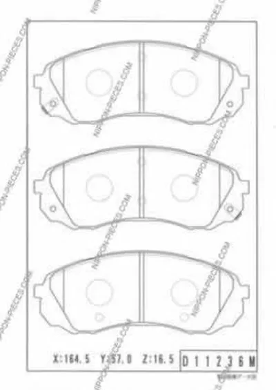 Комплект тормозных колодок, дисковый тормоз NPS купить