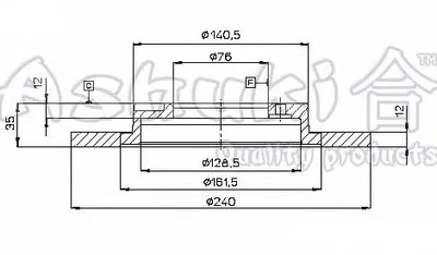 Тормозной диск ASHUKI купить