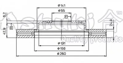 Тормозной диск ASHUKI купить