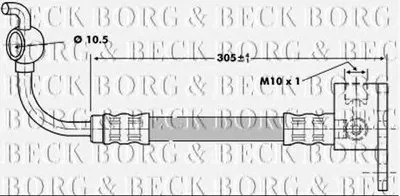 Тормозной шланг BORG & BECK купить