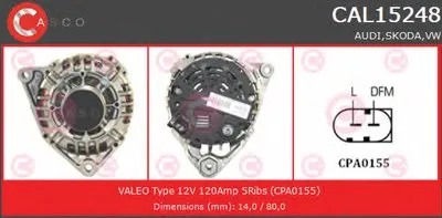 Генератор GENUINE SERIES CASCO купить