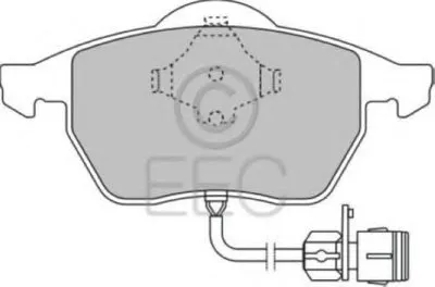Комплект тормозных колодок, дисковый тормоз EEC купить