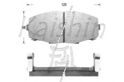 Комплект тормозных колодок, дисковый тормоз KAISHIN купить