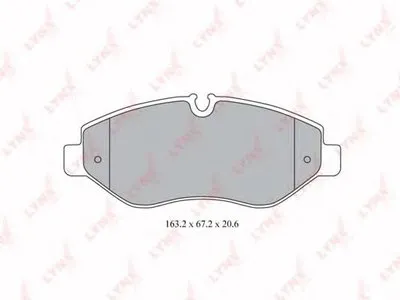 Комплект тормозных колодок, дисковый тормоз LYNXauto купить