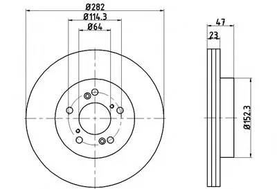 Тормозной диск PRO HELLA PAGID купить