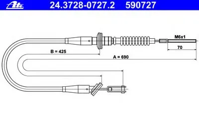 Тросик сцепления ATE купить
