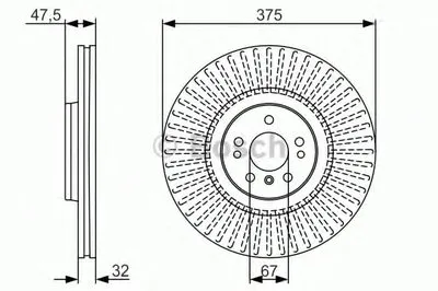 Тормозной диск BOSCH купить
