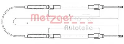 Трос, стояночная тормозная система COFLE METZGER купить