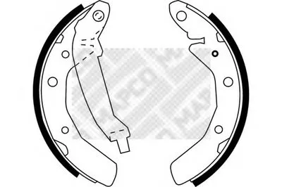 Комплект тормозных колодок MAPCO купить