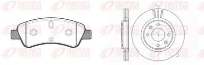 Комплект тормозов, дисковый тормозной механизм Twin Kit REMSA купить