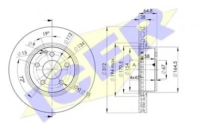 Тормозной диск ICER купить