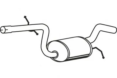 Средний глушитель выхлопных газов FENNO купить