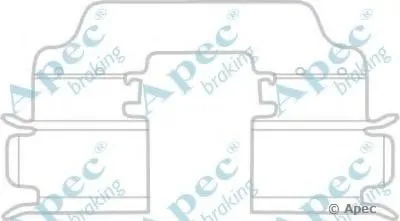 Комплектующие, тормозные колодки APEC braking купить