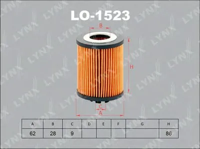 Масляный фильтр LYNXauto купить