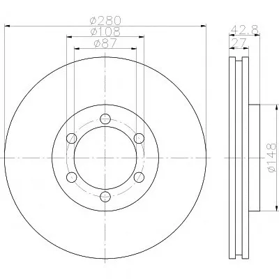 Тормозной диск PRO HELLA PAGID купить