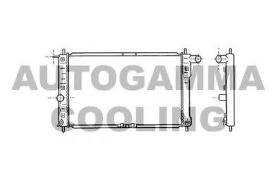 Радиатор, охлаждение двигателя AUTOGAMMA купить