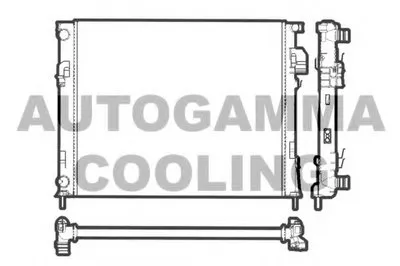 Радиатор, охлаждение двигателя AUTOGAMMA купить