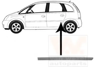 Облицовка / защитная накладка, дверь VAN WEZEL купить