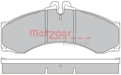 Комплект тормозных колодок, дисковый тормоз METZGER купить