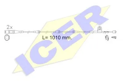 Сигнализатор, износ тормозных колодок ICER купить