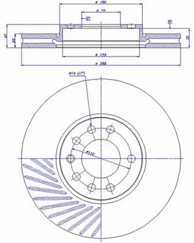 Тормозной диск HC CAR купить