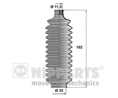 Комплект пылника, рулевое управление NIPPARTS купить