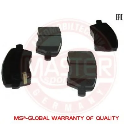 Комплект тормозных колодок, дисковый тормоз PREMIUM MASTER-SPORT купить