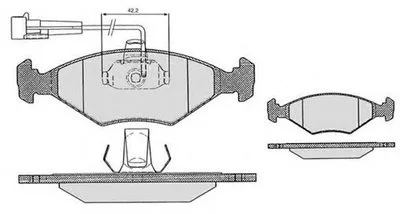 Комплект тормозных колодок, дисковый тормоз RAICAM купить
