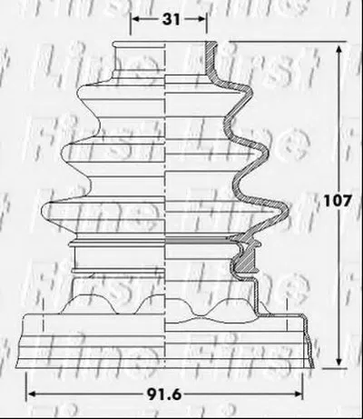 Пыльник, приводной вал FIRST LINE купить