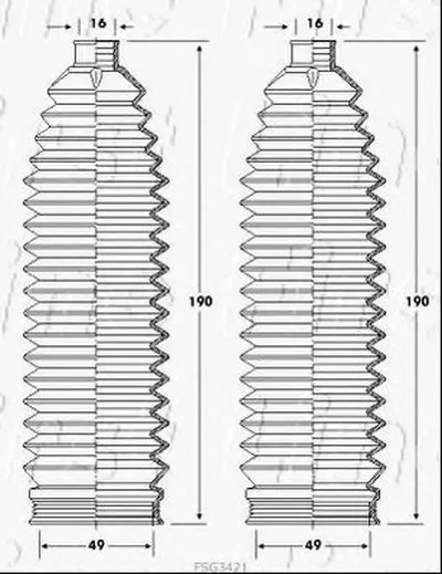 Пыльник, рулевое управление FIRST LINE купить