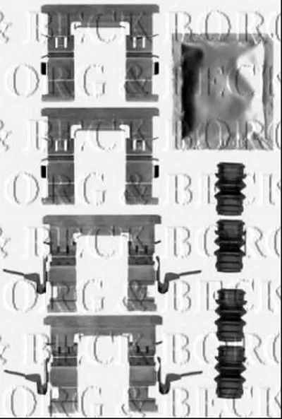 Комплектующие, колодки дискового тормоза BORG & BECK купить