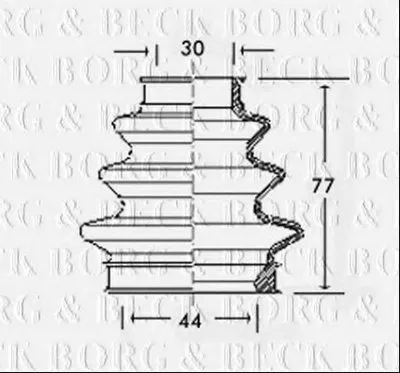 Пыльник, приводной вал BORG & BECK купить