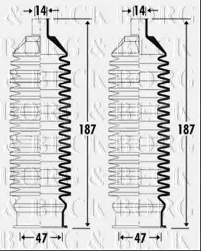Пыльник, рулевое управление BORG & BECK купить