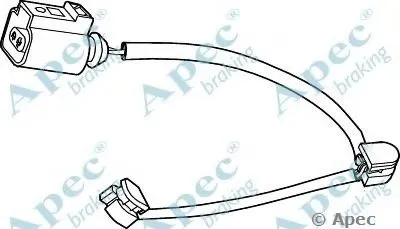 Указатель износа, накладка тормозной колодки APEC braking купить