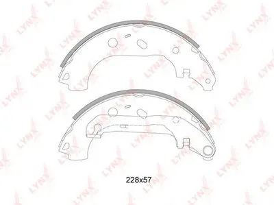 Комплект тормозных колодок LYNXauto купить