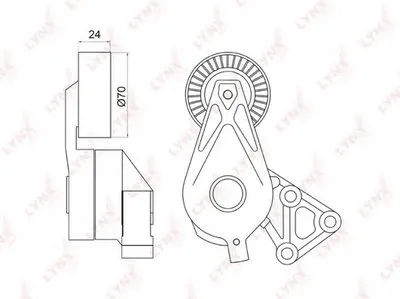 Натяжитель ремня, клиновой зубча LYNXauto купить