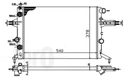 Радиатор, охлаждение двигателя LORO купить
