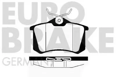 Комплект тормозных колодок, дисковый тормоз EUROBRAKE купить