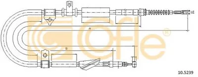 Трос, стояночная тормозная система COFLE купить