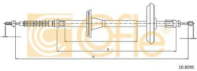 Трос, стояночная тормозная система COFLE купить