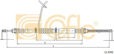 Трос, стояночная тормозная система COFLE купить