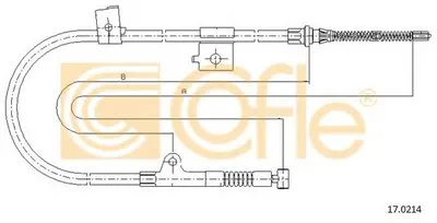 Трос, стояночная тормозная система COFLE купить