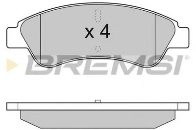 Комплект тормозных колодок, дисковый тормоз BREMSI купить