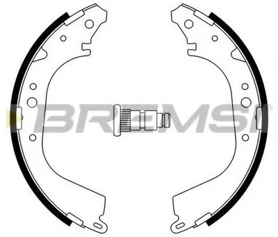 Комплект тормозных колодок BREMSI купить