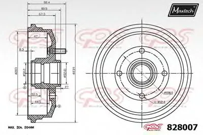 Тормозной барабан R+ (Regular Plus) MAXTECH купить