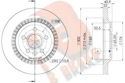 Тормозной диск R BRAKE купить