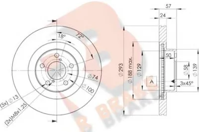 Тормозной диск R BRAKE купить