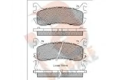 Комплект тормозных колодок, дисковый тормоз R BRAKE купить