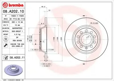Тормозной диск COATED DISC LINE BREMBO купить