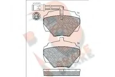 Комплект тормозных колодок, дисковый тормоз R BRAKE купить